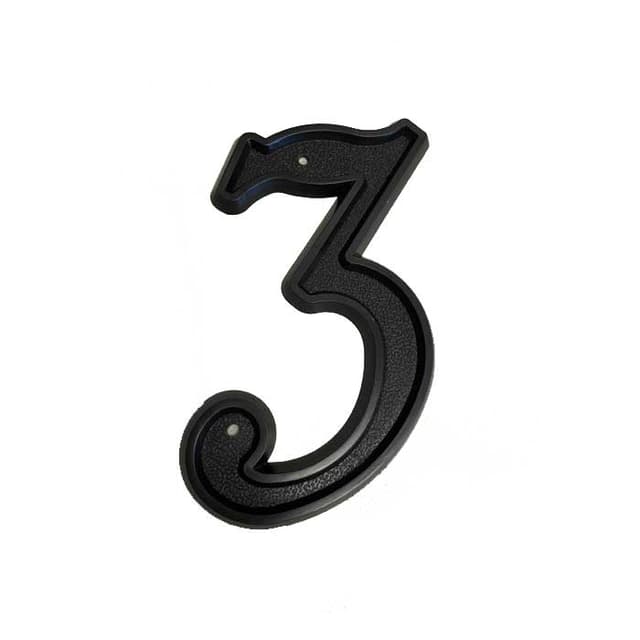 PHN-06 Plastic 6" House Number-3
