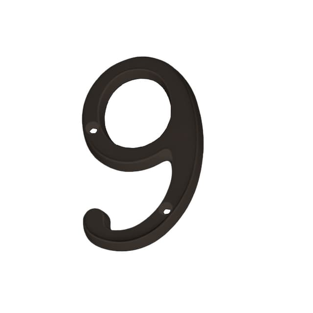 4" Classic House Number 9