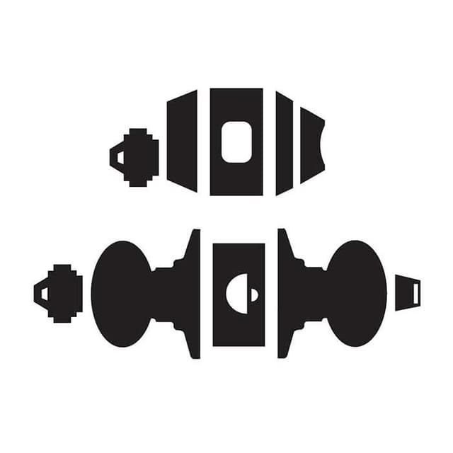 JC60 Stratus Keyed Entry Knob and Deadbolt in Vis Pack