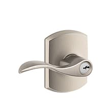 F51A Accent Keyed Entry Lever Lock With Greenwich Trim