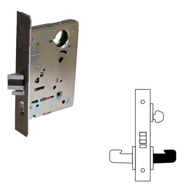 8200 Series 8204 Storeroom/Closet Lockset Body