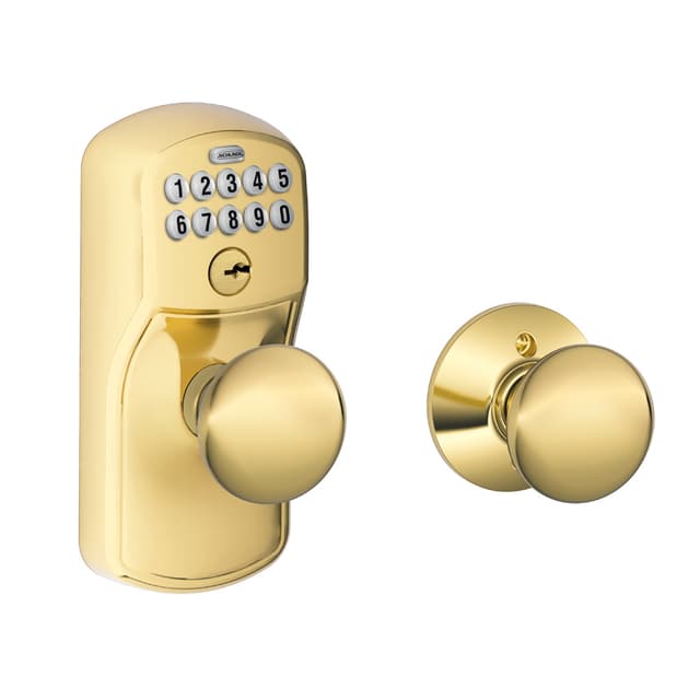 FE575 Keypad Knob with Plymouth Trim and Plymouth Knob with Auto Lock