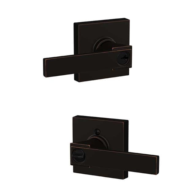 F51A Northbrook Keyed Entry Lever Lock With Collins Trim