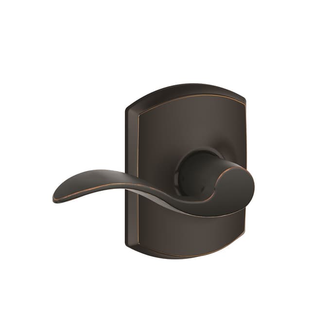 F10 Accent Passage Lever Lock With Greenwich Trim