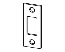 B Series Square Corner Strike 1 1/8” x 2 3/4”