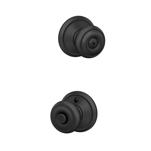 F40 Georgian Privacy Knob Lock in Vis Pack