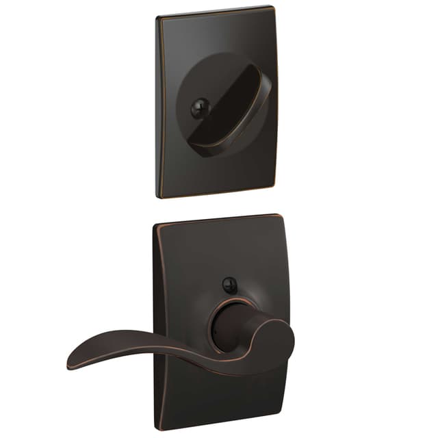 F59 Accent Inside Trim Handleset/Entrance Lever Lock with Century Trim