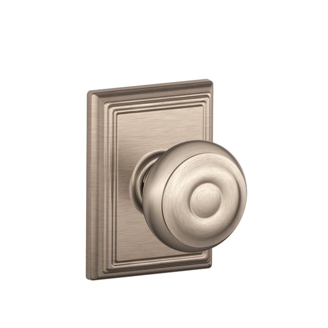 F10 Georgian Passage Knob Lock With Addison Trim