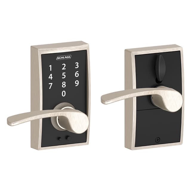 FE695 Keyless Touchscreen Lever with Century Trim and Merano Lever