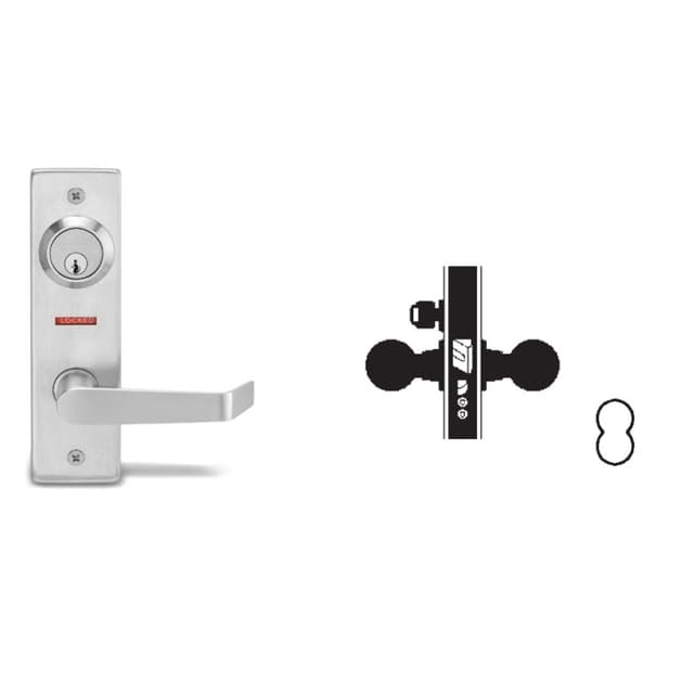 Dana-Napa Entry/Office lock Less Small Format Core - LHR