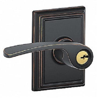 F51A Merano Keyed Entry Lever Lock With Addison Trim