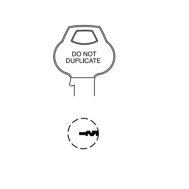 Single Section Standard Bow Key Blank
