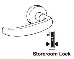 L9080L Mortise Storeroom Lock