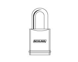 Brass Padlock 1-1/2" Shackle