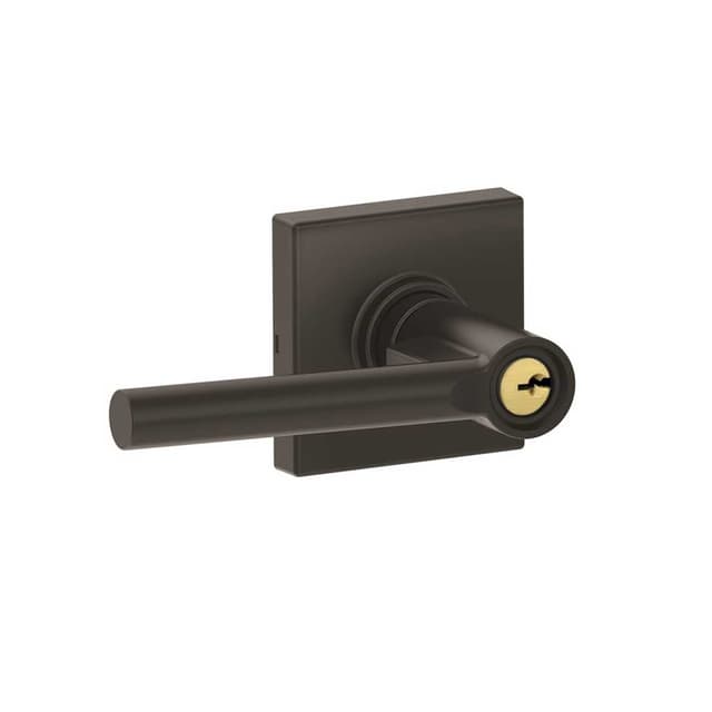 J54 Broadway Keyed Entry Lever Lock with Collins Trim