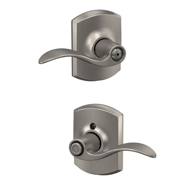 F40 Accent Privacy Lever Lock With Greenwich Trim