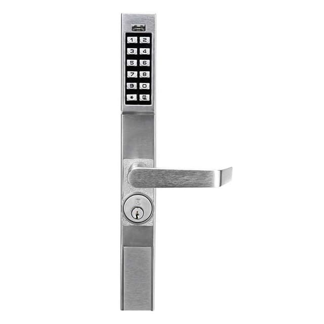 DL1200 Series Trilogy Narrow Stile Digital Aluminum Door Retrofit Outside Lever Trim