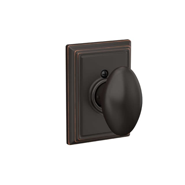 F170 Siena Knob Single Dummy Trim With Addison Trim