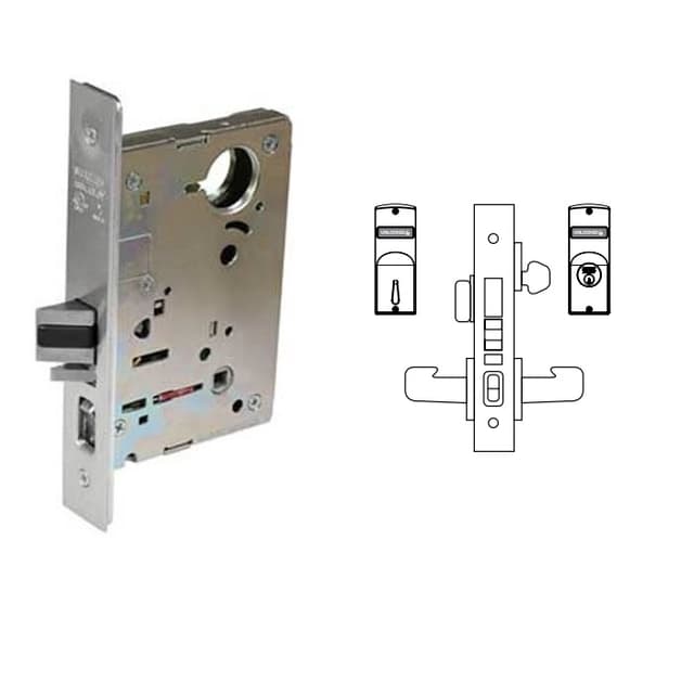 8200 Series 8243 Apartment Corridor Lockset Body