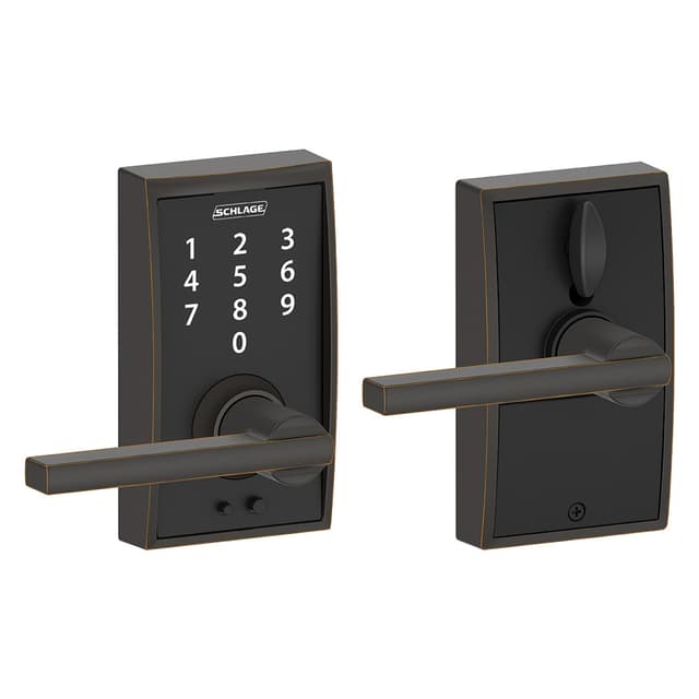 FE695 Keyless Touchscreen Lever with Century Trim and Latitude Lever