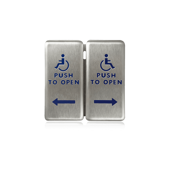 Dual Vestibule Push Plates