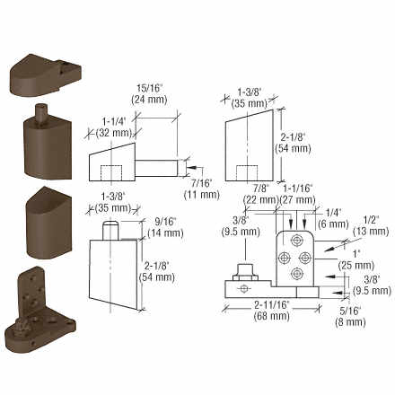 OP41 Series Offset Pivot Set