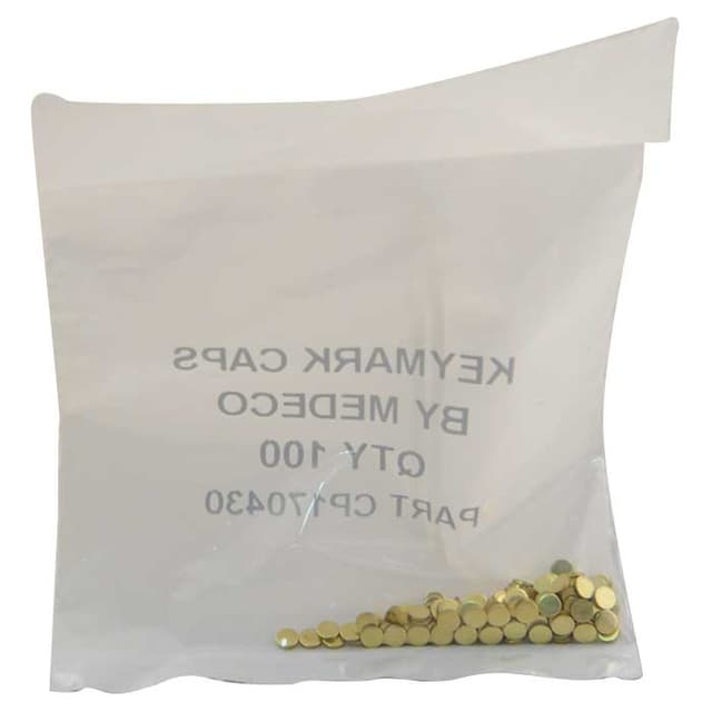 100/pk Medeco X4 I/C Pin Spring Caps-Stamped