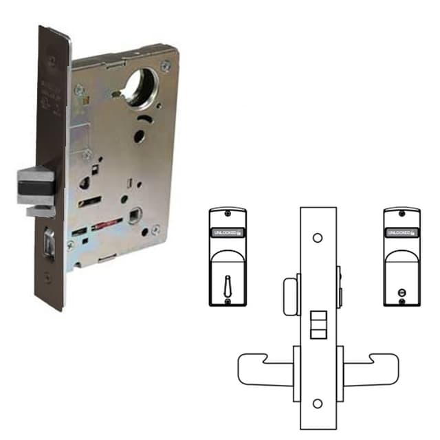8200 Series 8265 Privacy/Bedroom/Bath Lockset Body