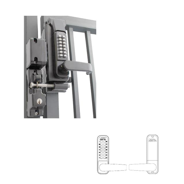 Combination Gate Lock