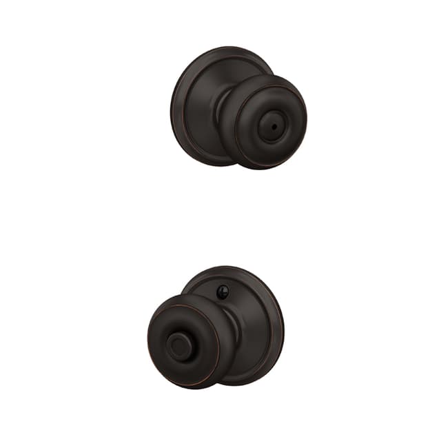 F40 Georgian Privacy Knob Lock in Vis Pack