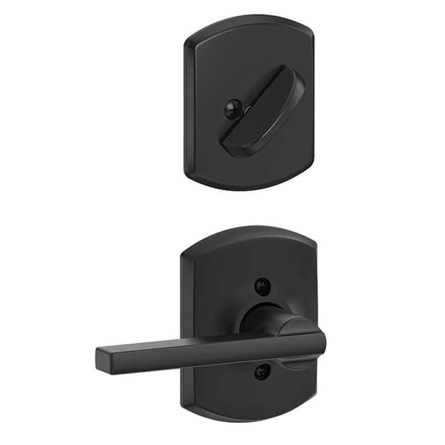 F59 Latitude Inside Trim Handleset/Entrance Lever Lock with Greenwich Trim