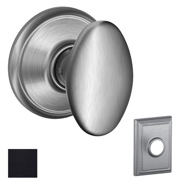 F10 Siena Passage Knob Lock With Addison Trim