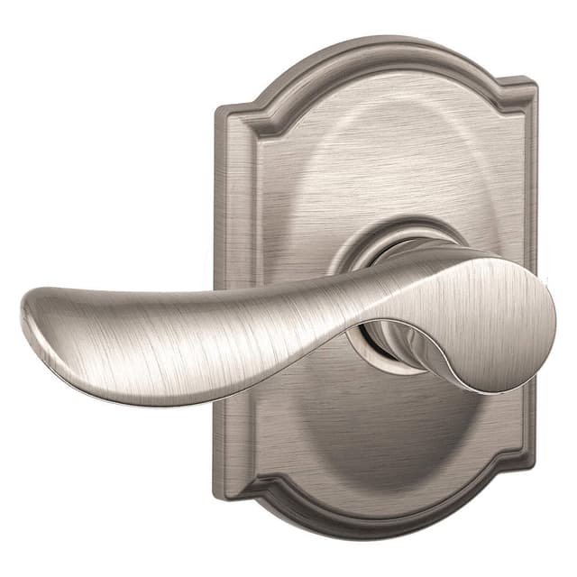 F10 Champagne Passage Lever Lock With Camelot Trim