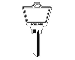 5-Pin Large Bow Key Blank C Keyway