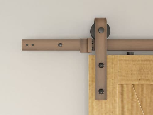 8' Barn Door-Flat Track Kit With Standard Drop Hangers