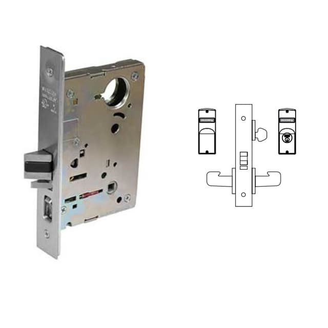7837 Mortise Classroom Knob Lock Body Only