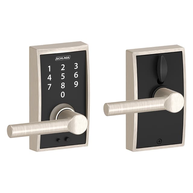 FE695 Keyless Touchscreen Lever with Century Trim and Broadway Lever
