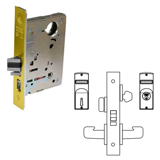 8200 Series 8205 Office/Entry Lockset Body