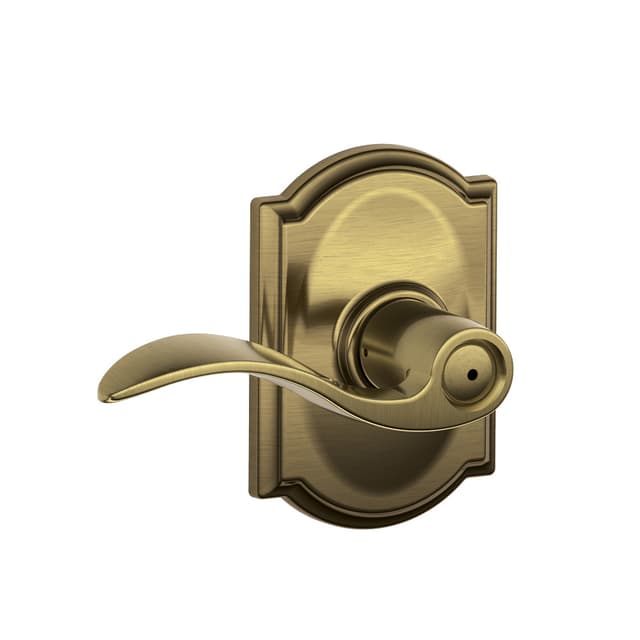 F40 Accent Privacy Lever Lock With Camelot Trim