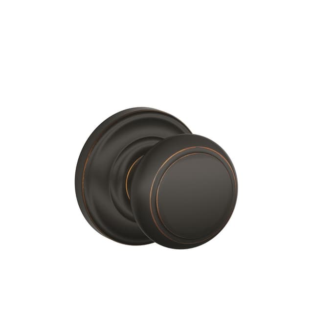 F10 Andover Passage Knob Lock With Andover Trim