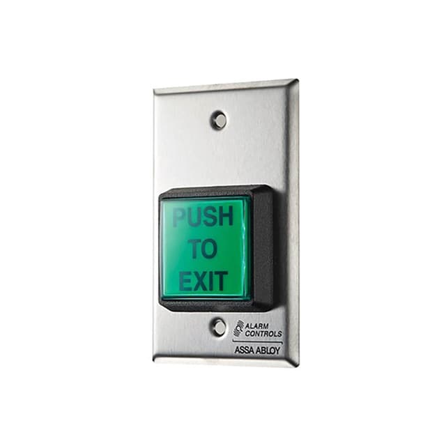 TS-2-2 Green Square Pushbutton