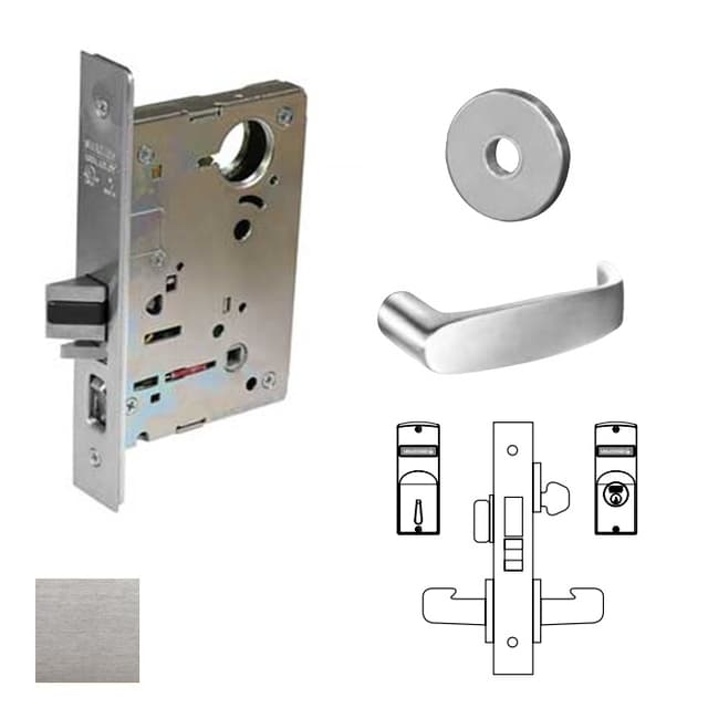 8200 Series 8225 Dormitory/Exit Lockset Less Cylinder