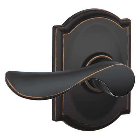 F10 Champagne Passage Lever Lock With Camelot Trim