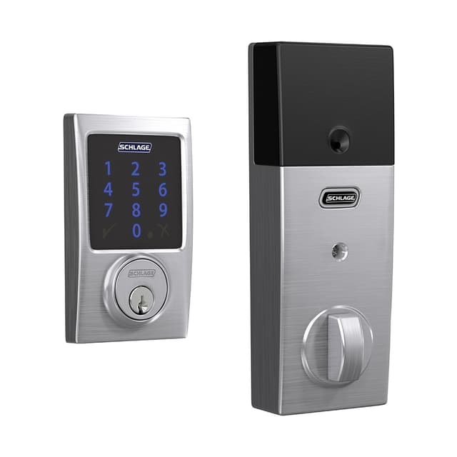 BE469ZP Century Schlage Connect Deadbolt with Alarm