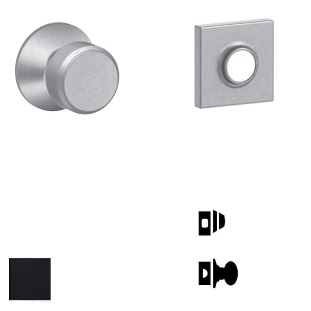 F59 Bowery Inside Trim Handleset/Entrance Knob Lock with Collins Trim