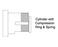 FSIC Mortise Cylinder Housing - Less Core