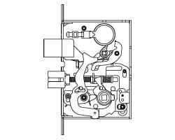 Mortise Corridor Lock Case Only
