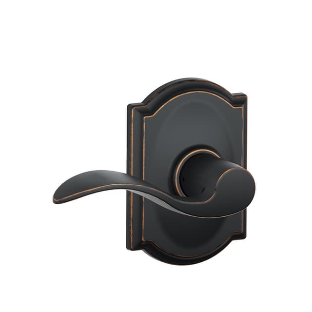 F10 Accent Passage Lever Lock With Camelot Trim