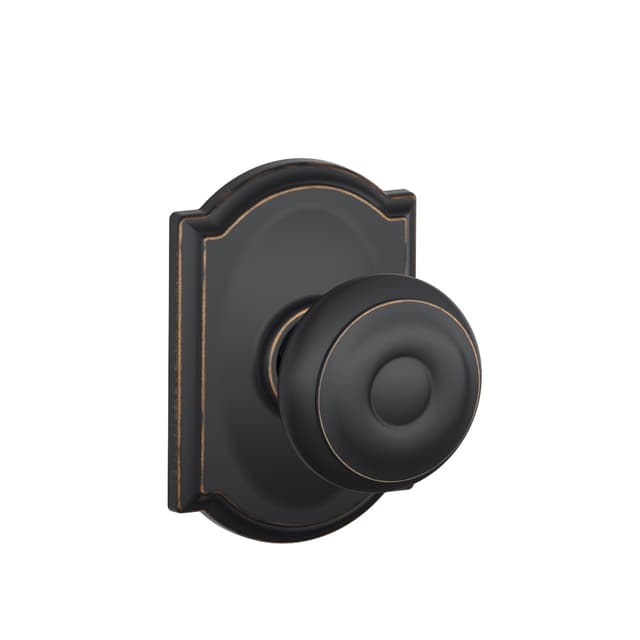 F10 Georgian Passage Knob Lock With Camelot Trim