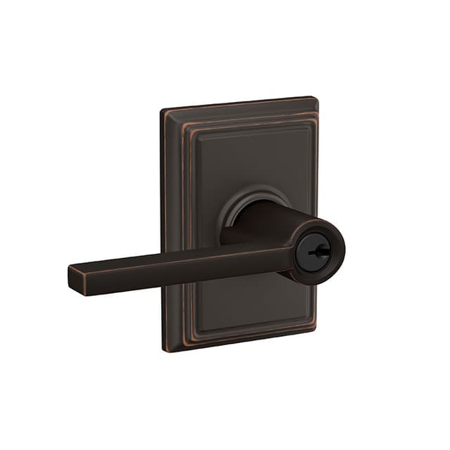 F51A Latitude Keyed Entry Lever Lock With Addison Trim
